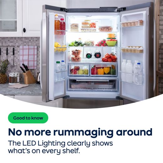 Bosch Series 2 50/50 Fridge Freezer - White - AO Annotation - LED Lighting